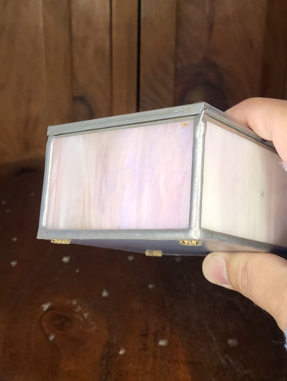 Purple Stained Glass Trinket Box - Picture 13 of 17